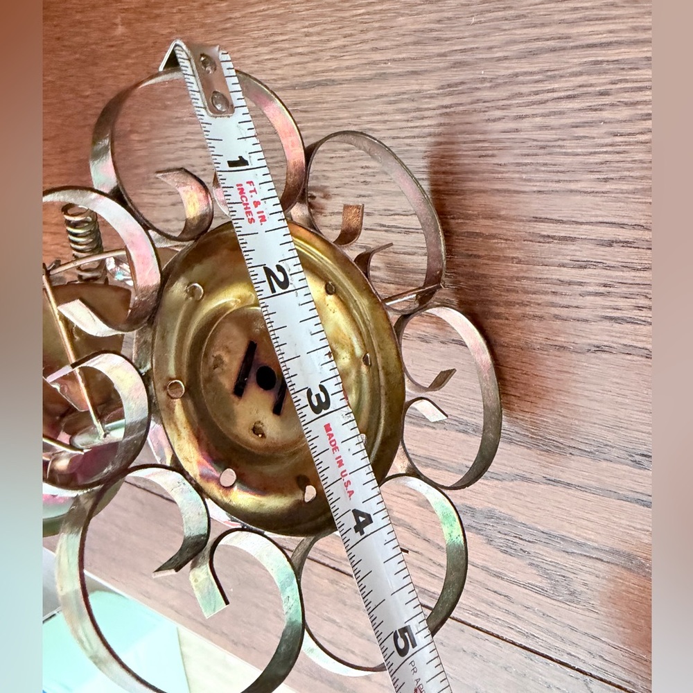 Vintage grapevine iridescent copper candle holder - Picture 11 of 13